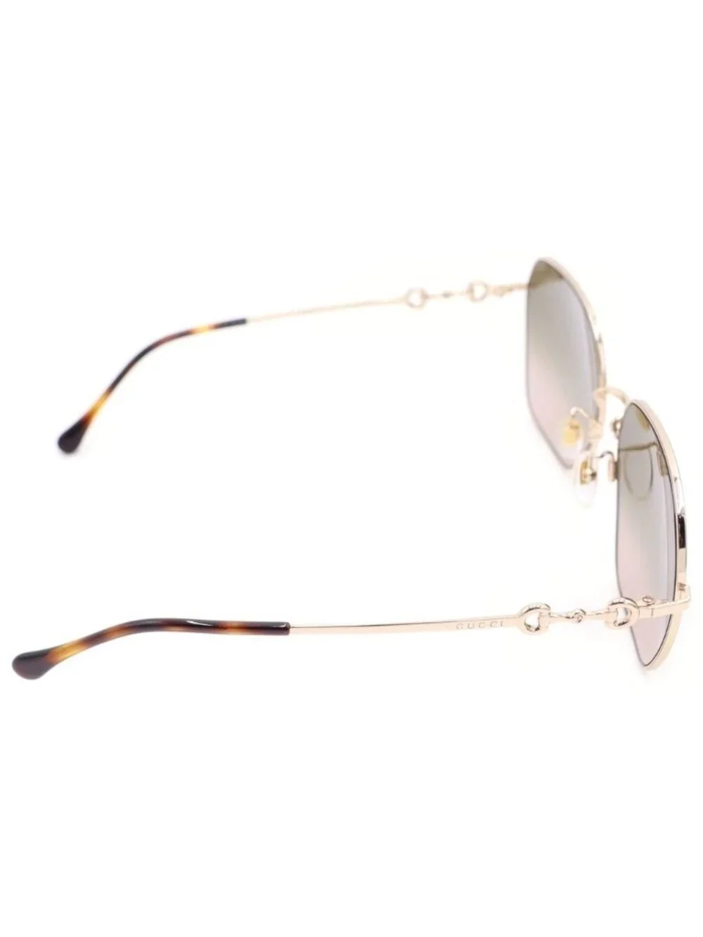 Gucci Horsebit Asian Fit Sunglasses Brown Eyewear